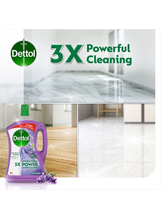 ديتول منظف أرضيات قوي ومضاد للبكتيريا برائحة اللافندر 3لترات - Image 3