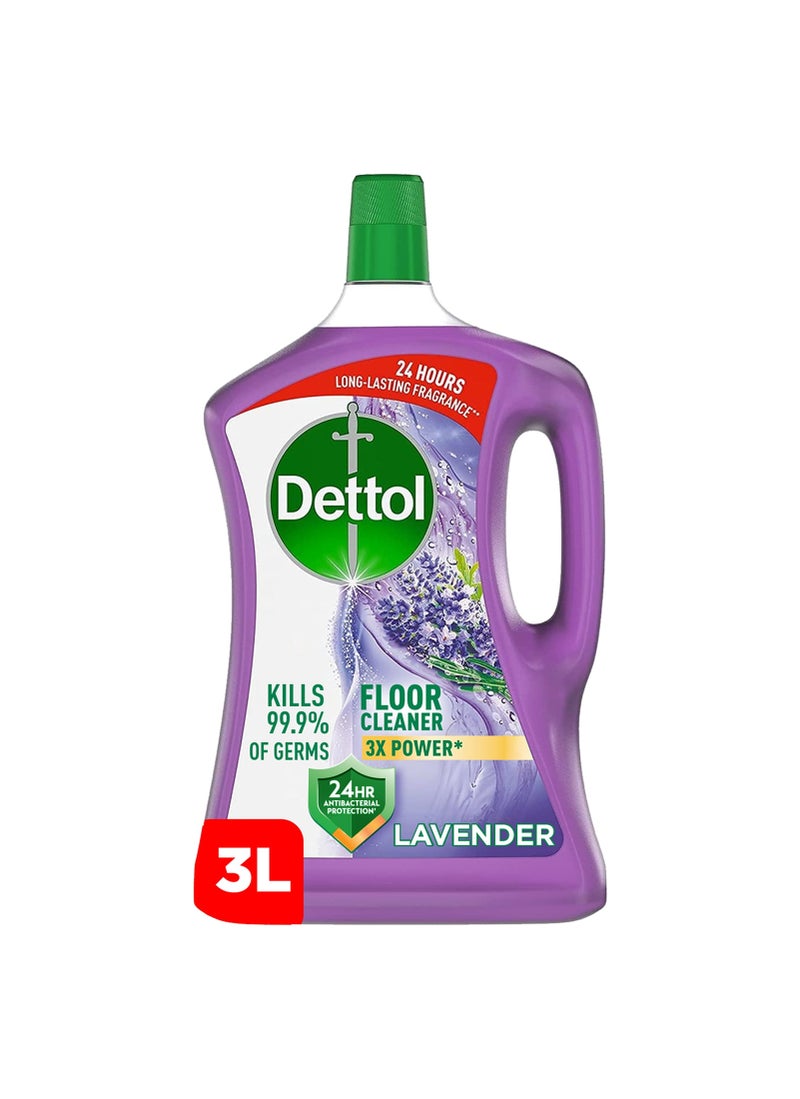 ديتول منظف أرضيات قوي ومضاد للبكتيريا برائحة اللافندر 3لترات - Image 1
