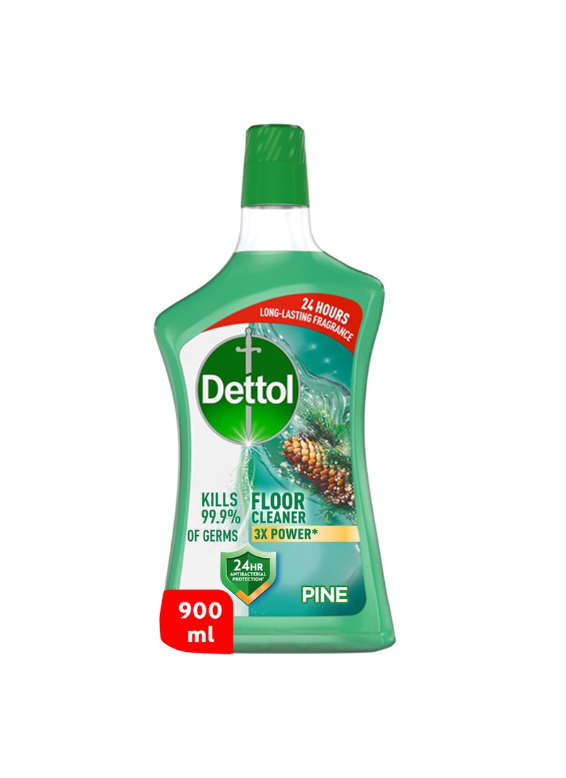 Dettol Pine Antibacterial Power Floor Cleaner Green 900ml - Image 1