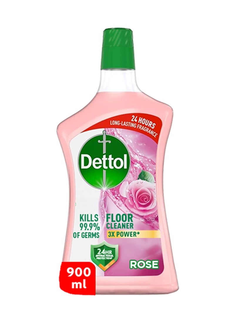 ديتول منظف أرضيات قوي مضاد للبكتيريا بخلاصة رائحة الورد وردي 900ملليلتر - Image 1