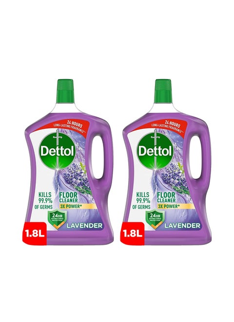 Lavender Antibacterial Power Floor Cleaner Pack of 2 1.8Liters