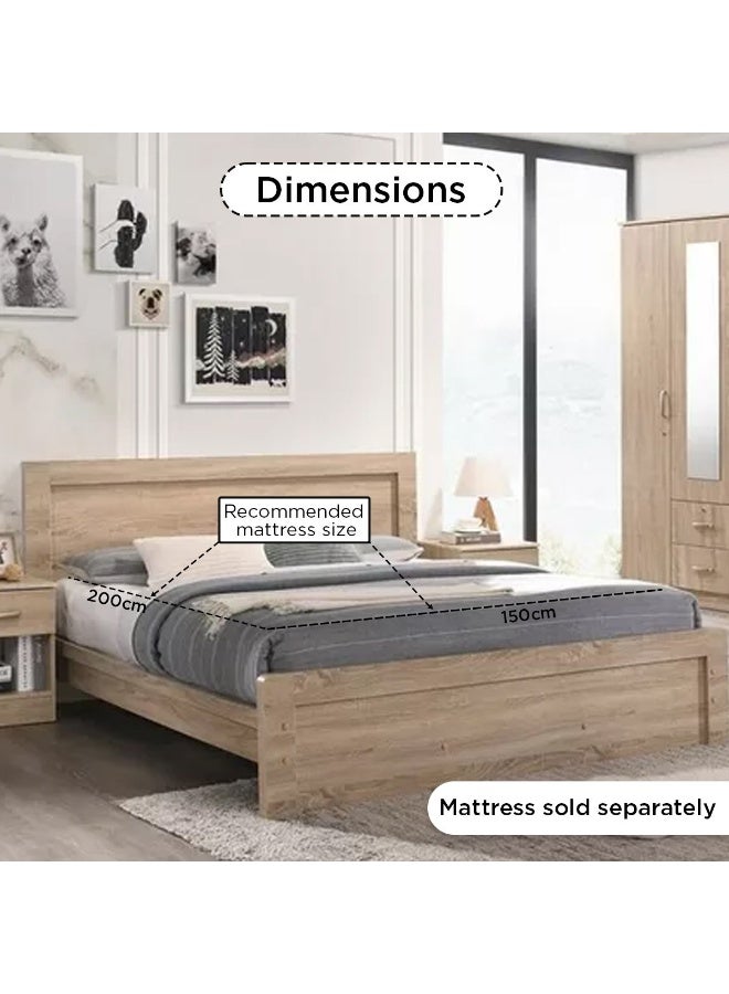 Home Box - P-Cooper 150X200 Bed-Sonoma Oak Beige - Image 1