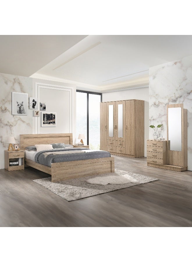 Home Box - P-Cooper 150X200 Bed-Sonoma Oak Beige - Image 1