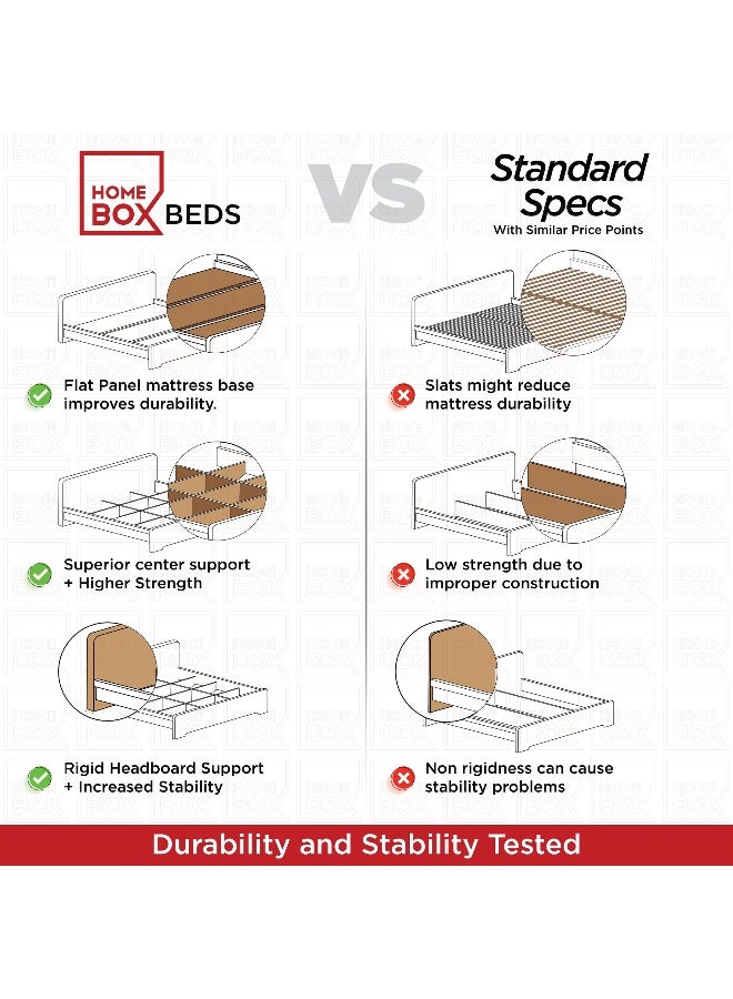 Home Box - P-Cooper 150X200 Bed-Sonoma Oak Beige - Image 1