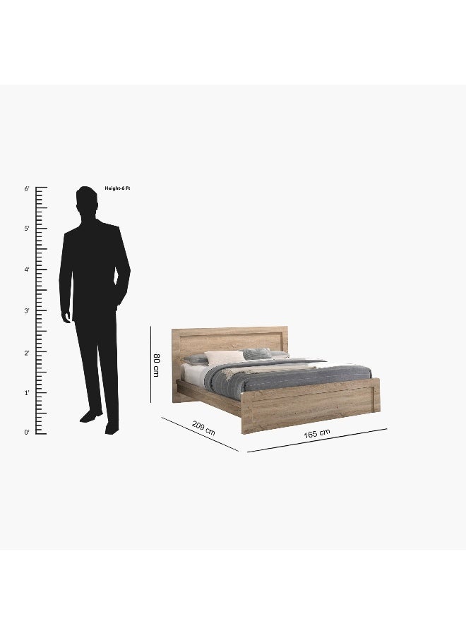Home Box - P-Cooper 150X200 Bed-Sonoma Oak Beige - Image 1
