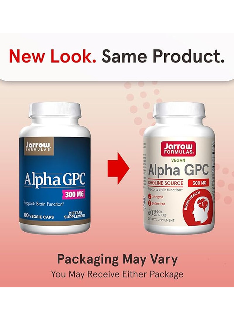 jarrow formulas - Alpha GPC 300mg - 60 Capsules - Image 1