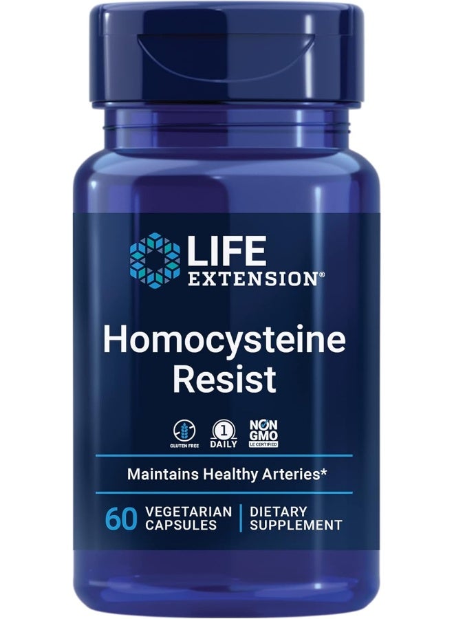 Life Extension Homocysteine Resist, 60 Vegetarian Capsules Packaging May Vary - Image 1