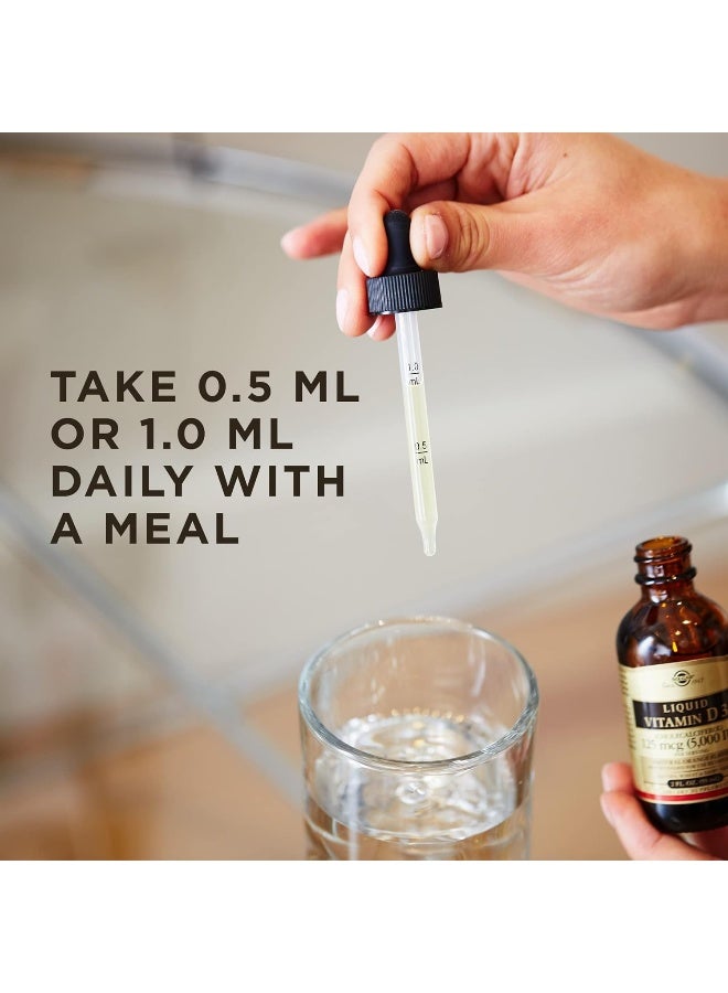 Solgar Liquid Vitamin D3 Cholecalciferol, 5000 IU, 125 mcg (2 fl. oz) - Image 3