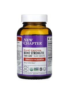 New Chapter Plant Calcium, Bone Strength, Take Care, 60 Vegetarian Slim Tablets Packaging May Vary  - Image 2