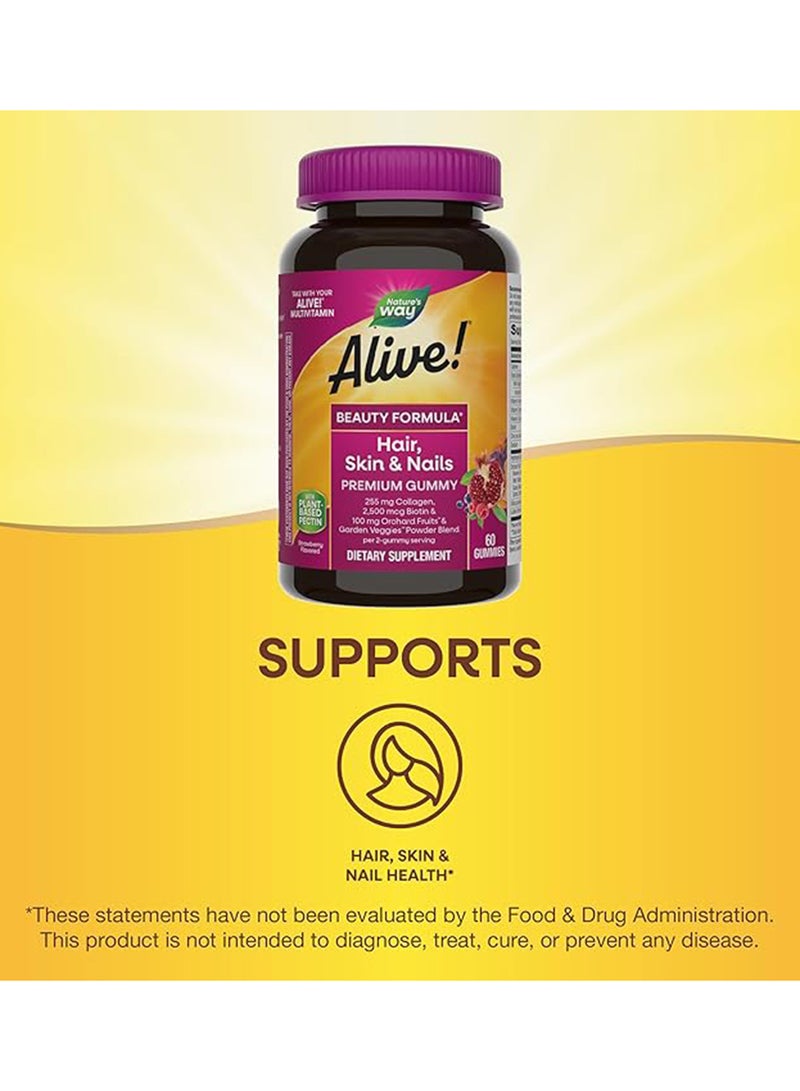 Alive Strawberry Flavored Dietary Supplement - 60 Capsule