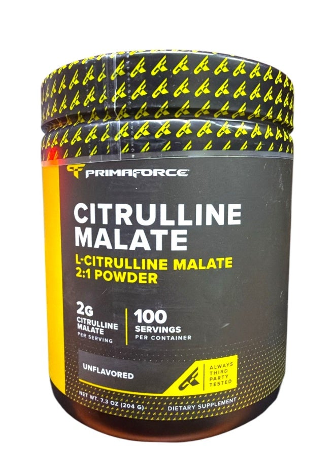Primaforce Citrulline Malate, Unflavored, 204g - Image 1