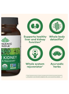 Organic India Liver Kidney, 90 Vegetarian Caps  - Image 3
