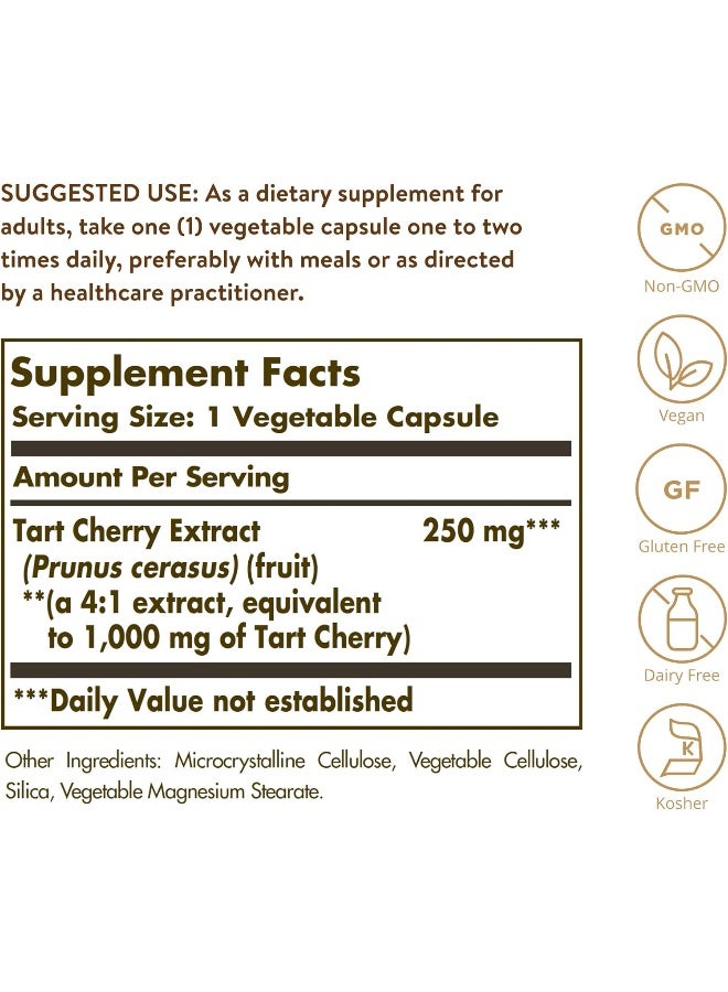 Solgar Tart Cherry Extract 1000 Mg, 90 Vegetable Capsules Packaging May Vary  - Image 5