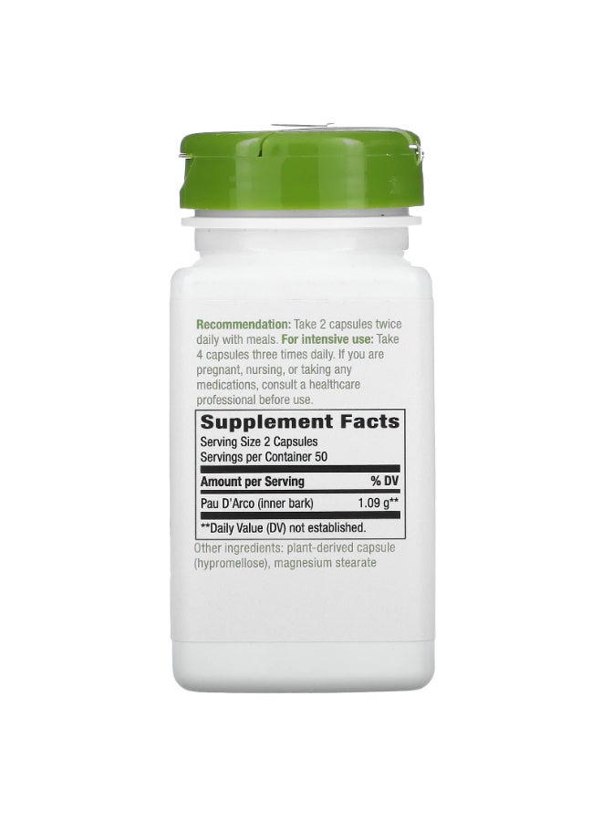 Nature's Way Pau D'Arco, Inner Bark 100 Vegan Capsules Packaging May Vary - Image 3