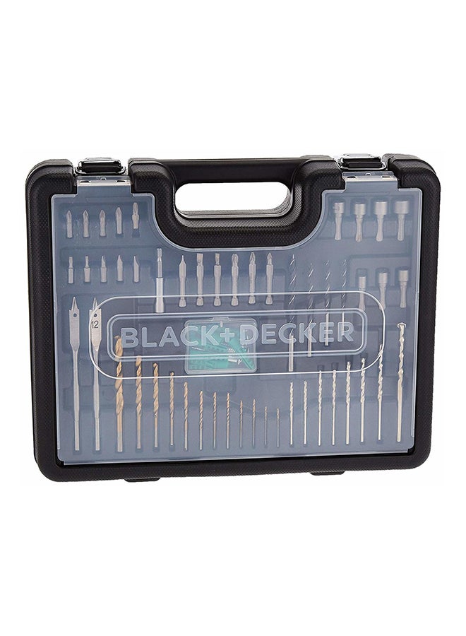 BLACK+DECKER Corded Electric Hammer Percussion Drill, 650W, 13mm, Includes 50-Piece Accessory Bit Set, Kitbox, for Metal, Concrete & Wood Drilling, Easy Storage, Orange/Black - HD650KIT-B5 Orange/Black 10x12x11cm - Image 3