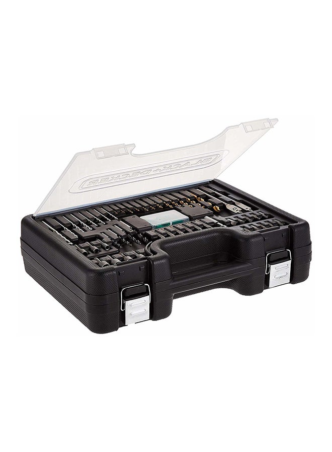 BLACK+DECKER Corded Electric Hammer Percussion Drill, 650W, 13mm, Includes 50-Piece Accessory Bit Set, Kitbox, for Metal, Concrete & Wood Drilling, Easy Storage, Orange/Black - HD650KIT-B5 Orange/Black 10x12x11cm - Image 4