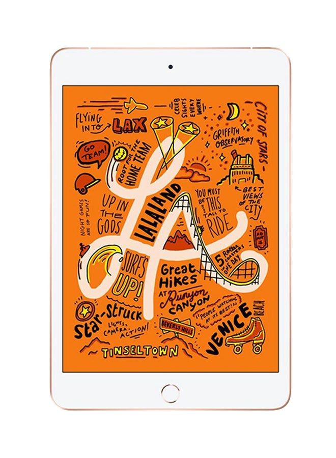 ابل  مُجدد - جهاز آي باد ميني مقاس 7.9 بوصات من دون تطبيق فيس تايم بذاكرة داخلية سعة 64 جيجابايت يدعم تقنية 4G LTE والواي فاي - إصدار 2019 (جيل خامس) لون ذهبي - Image 2