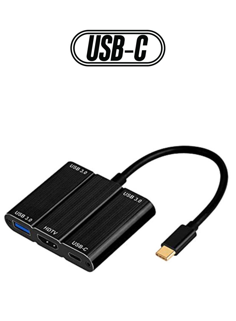 onten - OTN-9509S Type-C To HDMI Adapter Black - Image 1
