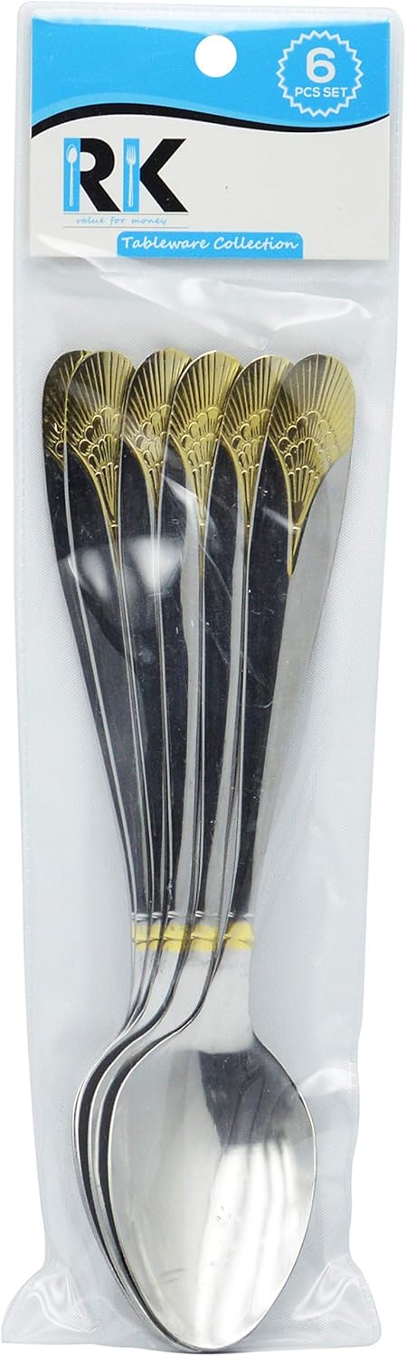 راج طقم ملاعق مكوّن من 6 قطع فضي 20.5سم - Image 2