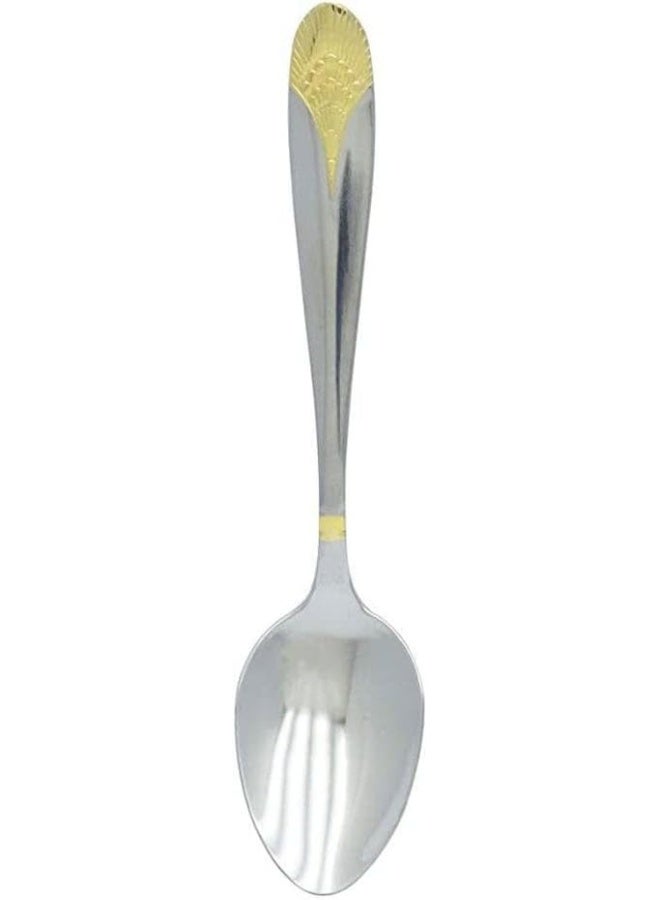 راج طقم ملاعق مكوّن من 6 قطع فضي 14سم - Image 1