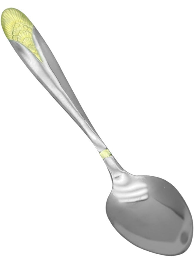 راج طقم ملاعق مكوّن من 6 قطع فضي 14سم - Image 2