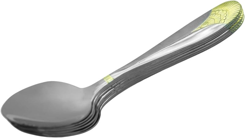 راج طقم ملاعق مكوّن من 6 قطع فضي 14سم - Image 3