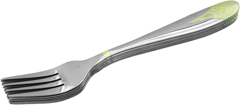 راج طقم شوك مكون من 6-قطع فضي 21سم - Image 3