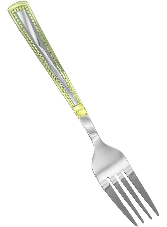 راج طقم شوك مكون من 6-قطع فضي / ذهبي 20.5سم - Image 2