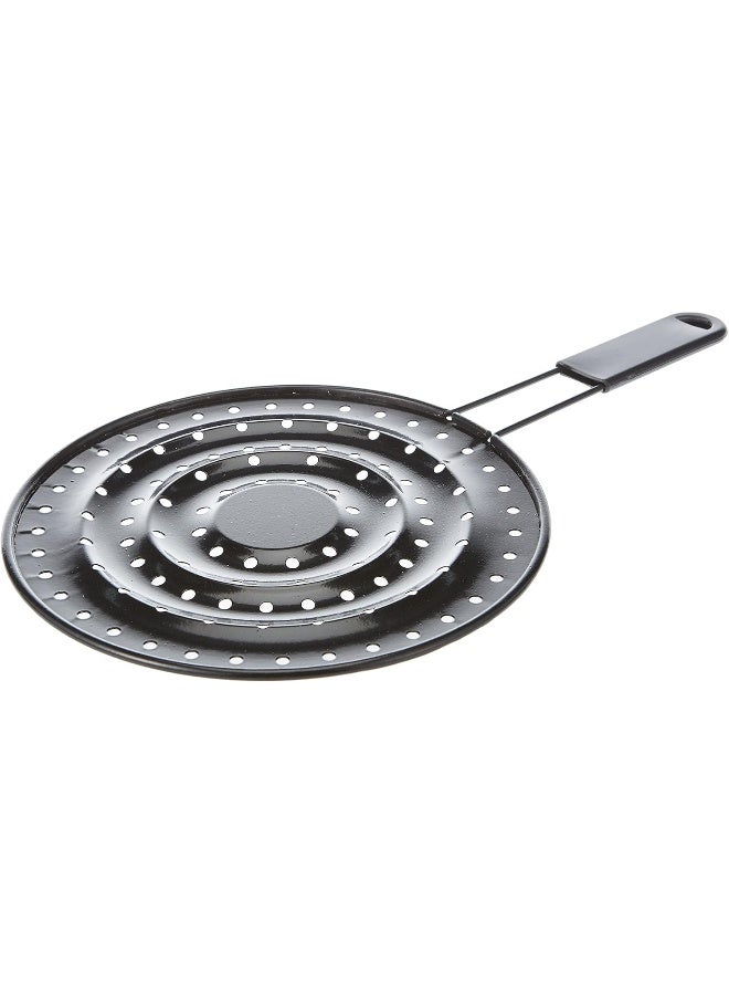 Raj Simmer Ring, Silver, 19.5 cm, RSM001, Pans Cooker Diffuser, Plate Adapter Plate, Flame Reducer, Simmer Ring, For Gas Stove Glass Cooktop Converter Flame Guard Multicolour 34.5cm - Image 1