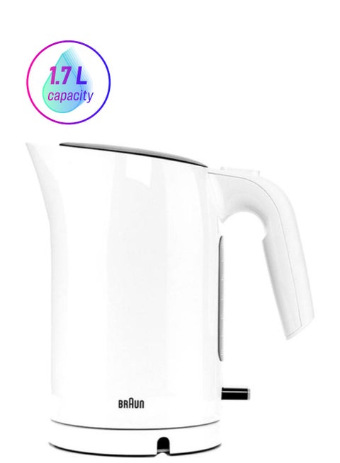 Kettle, Washable Anti Scale Filter, 1.7 L 3000 W WK3110 White