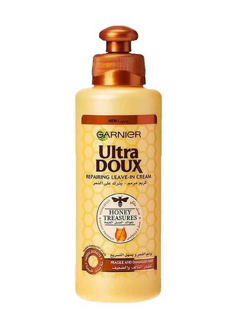 Ultra Doux Honey Treasures Repairing Leave-In Cream for Fragile, Damaged Hair White 200ml
