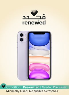 Renewed - iPhone 11 128GB Purple 4G With Facetime - International Version