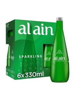 Glass Bottled Sparkling Water 330ml Pack of 6