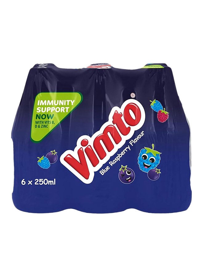Generic Vimto Blue Raspberry Drink 250ml - Pack of 6 