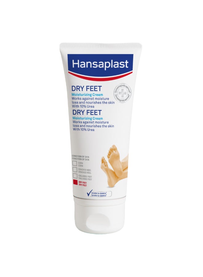 Hansaplast Dry Feet Moisturizing Cream Intensive Moisturizing Protects Against Callus Formation 10% Urea 100ml - Image 1