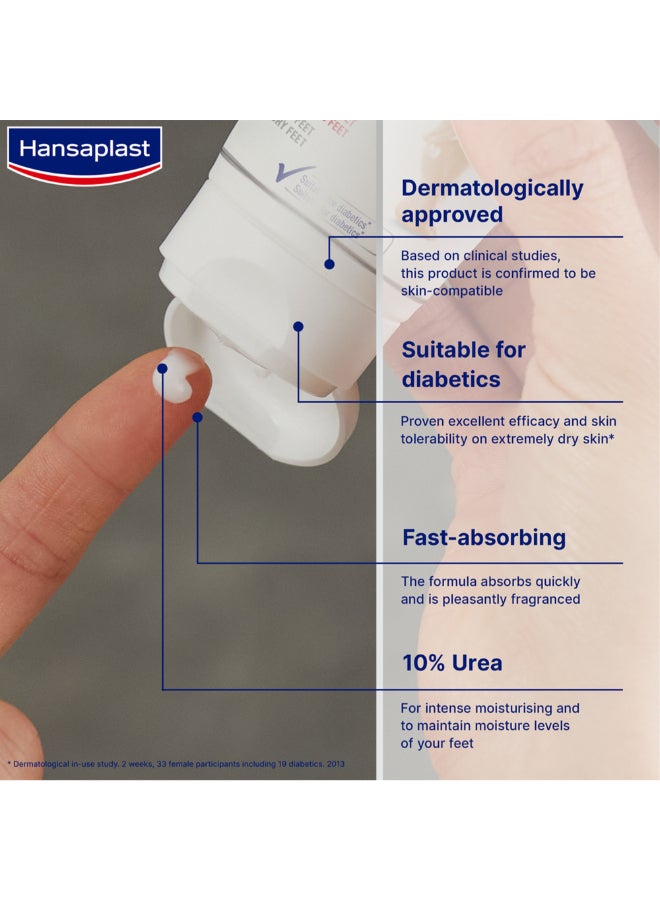 Hansaplast Dry Feet Moisturizing Cream Intensive Moisturizing Protects Against Callus Formation 10% Urea 100ml - Image 3