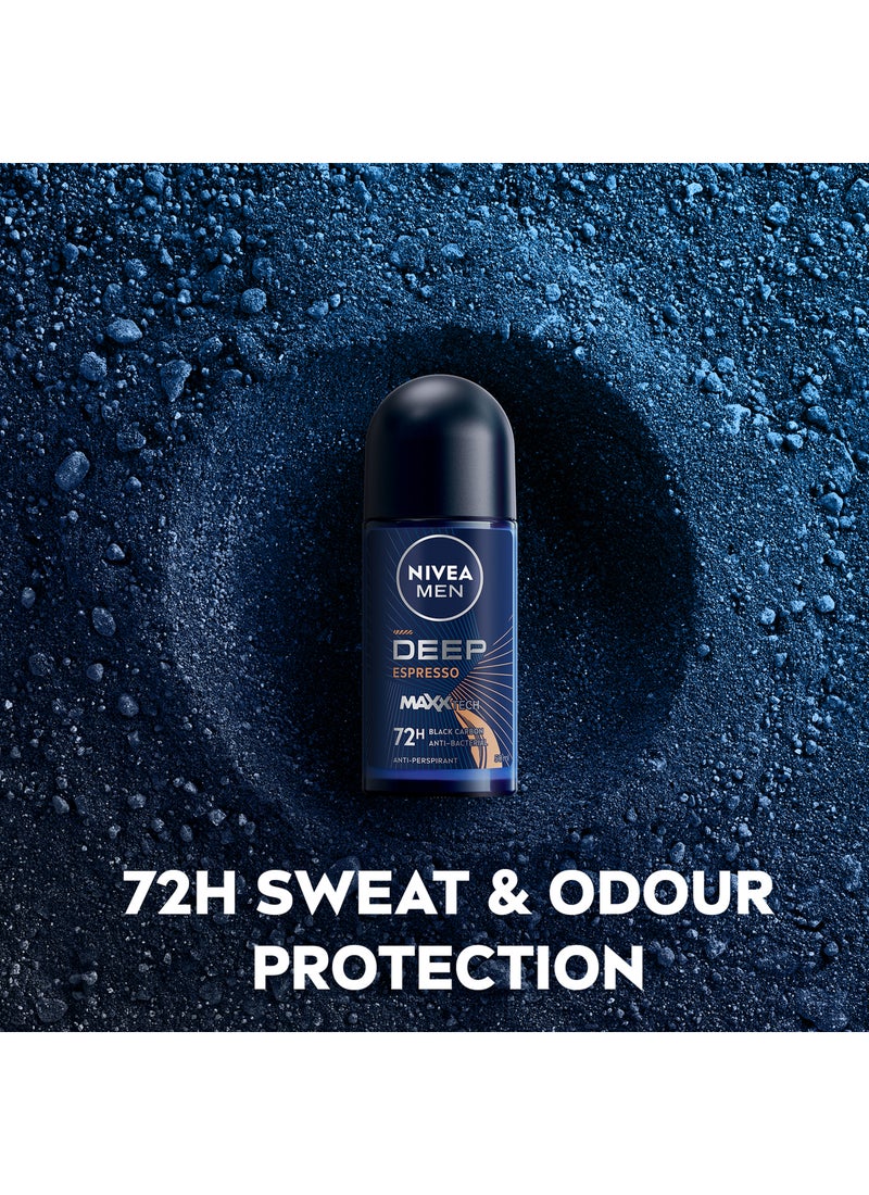 Nivea Deep  Espresso Roll On 50ml - Image 4