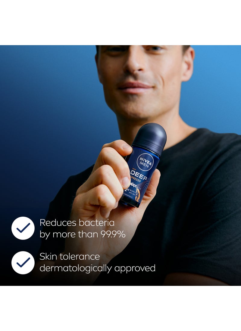 Nivea Deep  Espresso Roll On 50ml - Image 3