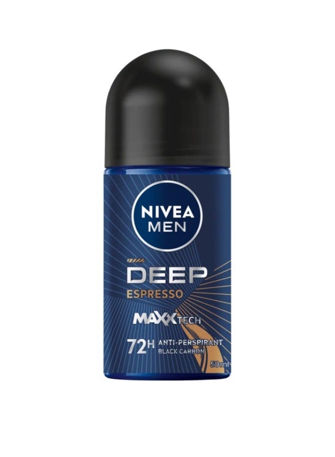 Nivea Deep  Espresso Roll On 50ml - Image 1