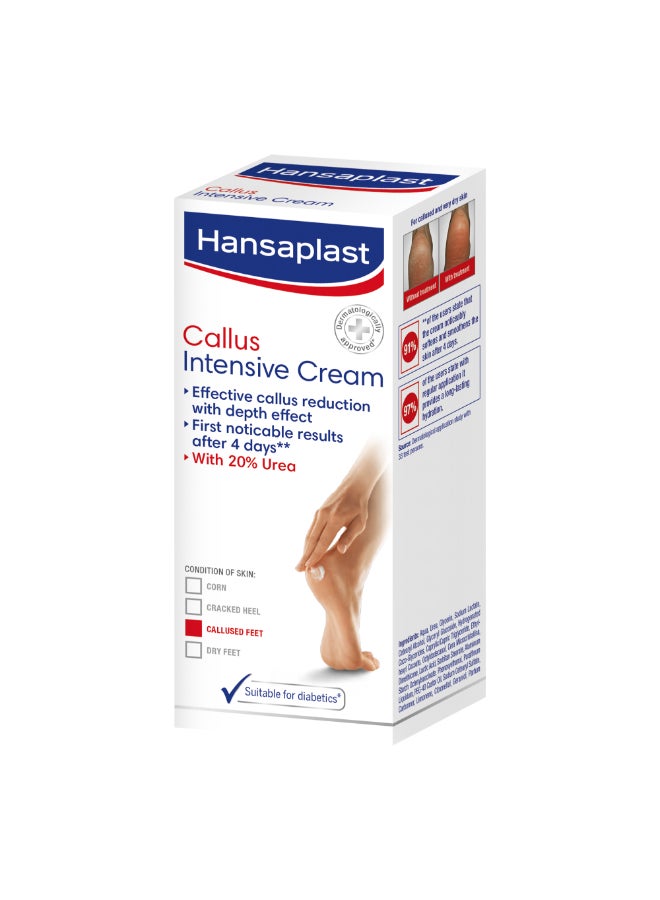 Hansaplast Intensive Callus Cream Callus Reduction Solution Very Dry Feet Noticeable Results 20% Urea  - Image 1