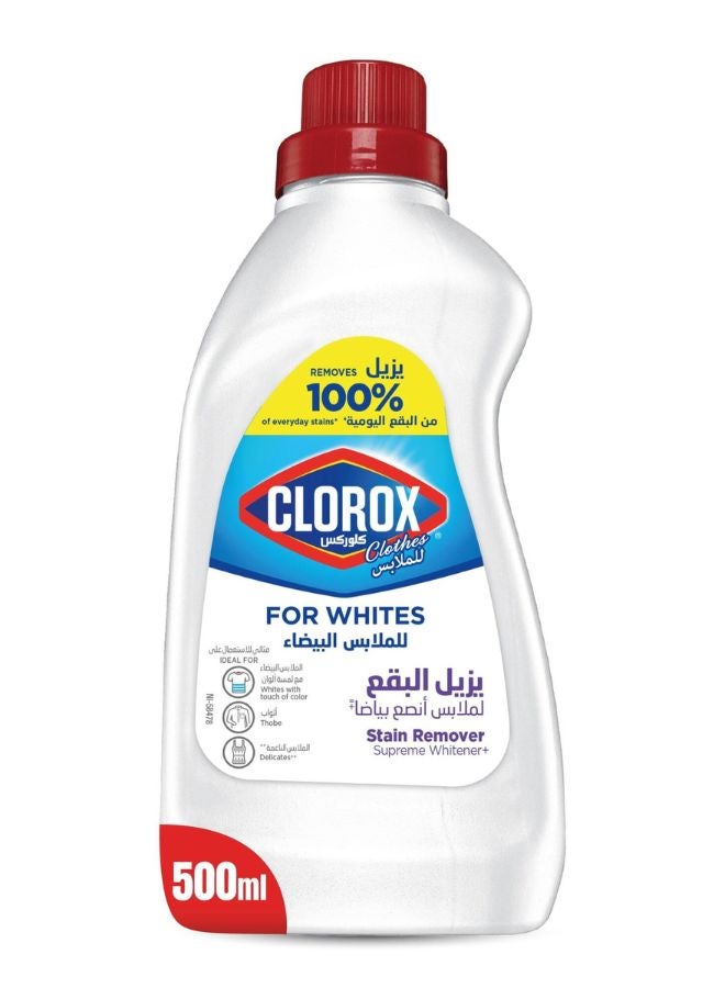 كلوركس مزيل بقع فعال للملابس أبيض 500ملليلتر - Image 1