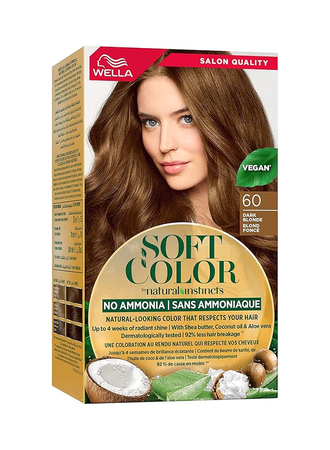 ويلا صبغة الشعر  سوفت كولور ناتشرال إنستنكتس 6/0 أشقر غامق 125 ml - Image 1