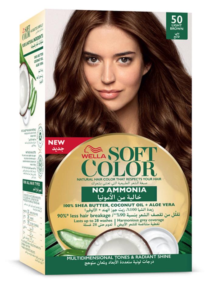 WELLA Soft Color Natural Instincts Hair Color 50 Light Brown - Image 1