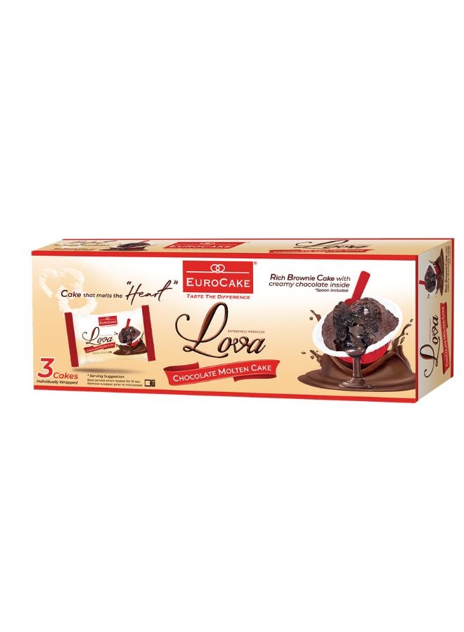 Eurocake Lova Molten Cake 3x50grams - Image 1