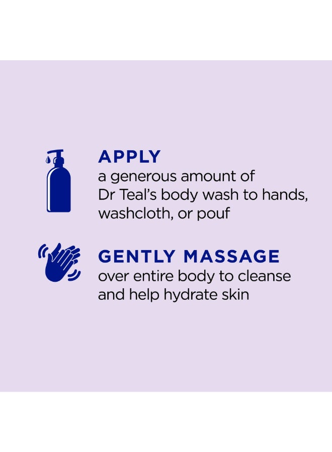 Dr Teal's Epsom Salt Body Wash with Lavender for Soothe & Sleep - Ultra-Moisturizing Formula Calms & Nourishes for a Better Night's Sleep 710ml - Image 5