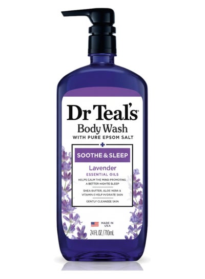 Dr Teal's Epsom Salt Body Wash with Lavender for Soothe & Sleep