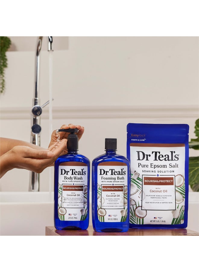 Dr Teal's - Coconut Oil Epsom Salt Body Wash 710ml - Image 1