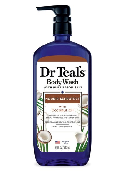 Dr Teal's Epsom Salt Body Wash with Coconut Oil to Nourish & Protect