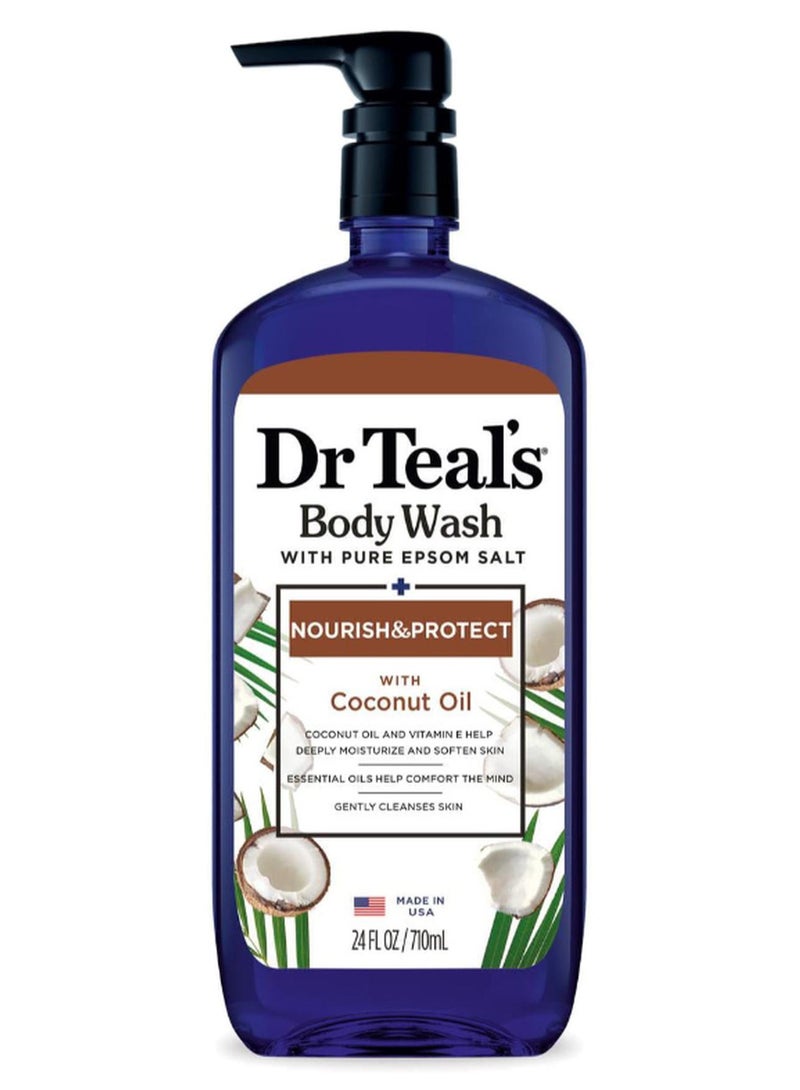دكتور تيل غسول للجسم بملح إبسوم وزيت جوز الهند 710ملليلتر - Image 1