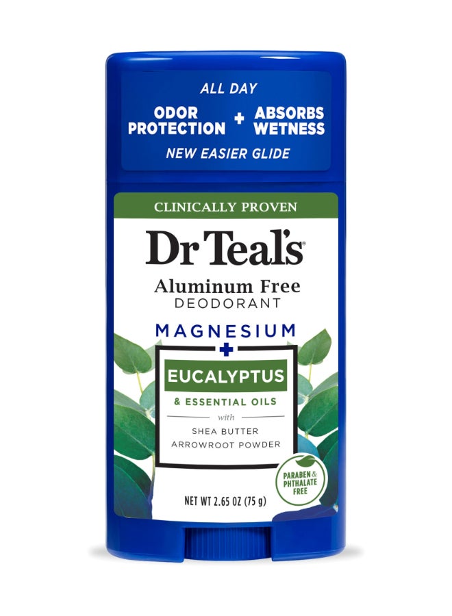 Dr Teal's - Eucalyptus Aluminium Free Deo 75grams - Image 1